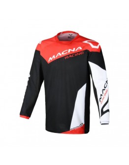 Tricou cross-enduro MACNA BACKYARD-1 - Negru/Rosu/Alb