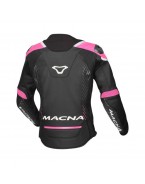 Geaca de piele dama sport/touring MACNA TRONNIQ - Negru/Roz