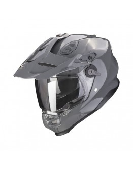 Casca enduro/adventure SCORPION ADF-9000 AIR SOLID - Gri Ciment