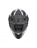 Casca enduro/adventure SCORPION ADF-9000 AIR FEAT - Alb mat/Negru/Rosu