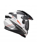 Casca enduro/adventure SCORPION ADF-9000 AIR FEAT - Alb mat/Negru/Rosu