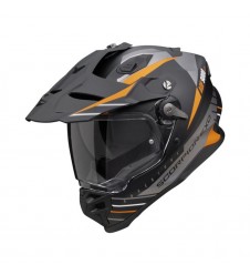 Casca enduro/adventure SCORPION ADF-9000 AIR FEAT - Negru mat/Portocaliu