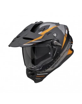 Casca enduro/adventure SCORPION ADF-9000 AIR FEAT - Negru mat/Portocaliu