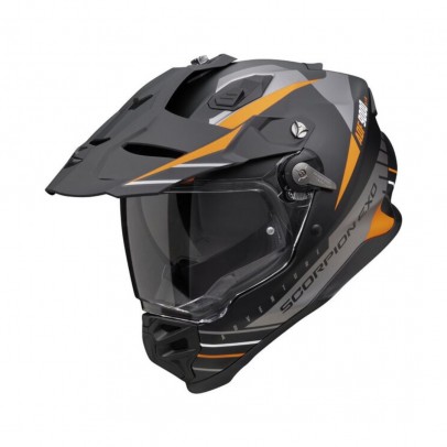 Casca enduro/adventure SCORPION ADF-9000 AIR FEAT - Negru mat/Portocaliu