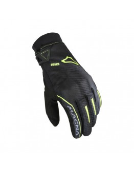 Manusi moto impermeabile MACNA CREW RTX - Negru/Galben fluo