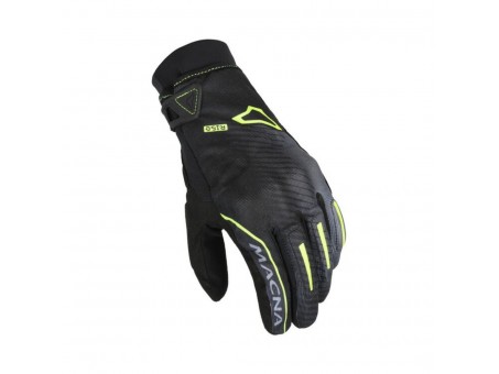 Manusi moto impermeabile MACNA CREW RTX - Negru/Galben fluo