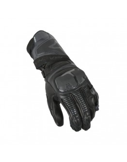 Manusi Moto Sport din Piele Perforate MACNA THANDOR - Negru