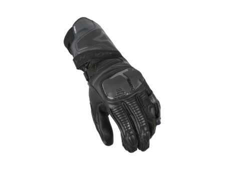 Manusi Moto Sport din Piele Perforate MACNA THANDOR - Negru