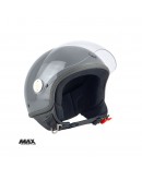 Casca open face (demi-jet) Max Helmets model DJ06 LS 7.9 - Gri mat (GTS) – 100% MADE IN ITALY