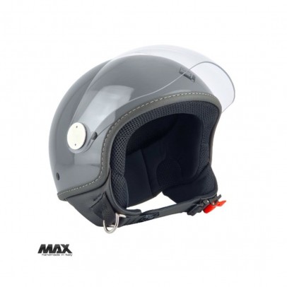 Casca open face (demi-jet) Max Helmets model DJ06 LS 7.9 - Gri mat (GTS) – 100% MADE IN ITALY