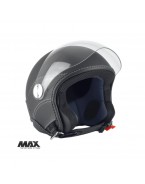 Casca open face (demi-jet) Max Helmets model DJ06 LS Vision (V2B) - Negru mat (00S) – 100% MADE IN ITALY