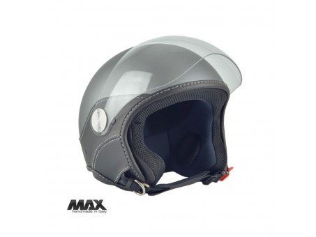 Casca open face (demi-jet) Max Helmets model DJ06 LS Vision (V2B) - Gri mat (GTS) – 100% MADE IN ITALY