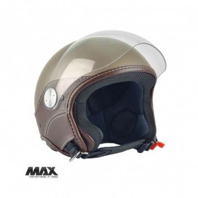 Casca open face (demi-jet) Max Helmets model DJ06 LS Vision (V2B) - Maro mat (MGO) – 100% MADE IN ITALY