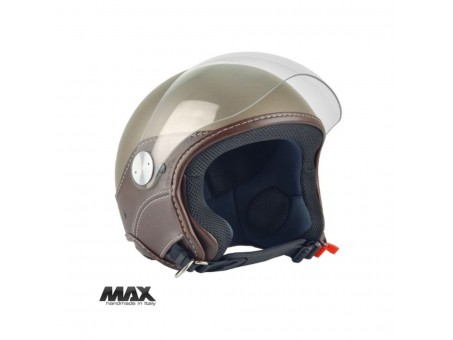 Casca open face (demi-jet) Max Helmets model DJ06 LS Vision (V2B) - Maro mat (MGO) – 100% MADE IN ITALY