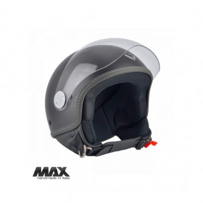 Casca open face (demi-jet) Max Helmets model DJ06 LS 7.9 (FLS) - Negru mat (00S) – 100% MADE IN ITALY