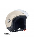 Casca open face (demi-jet) Max Helmets model DJ06 LS 7.9 (FLS) - Crem lucios (00X) – 100% MADE IN ITALY