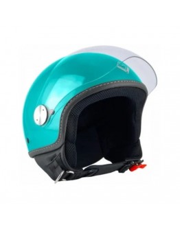 Casca open face (demi-jet) Max Helmets model DJ06 LS 7.9 (FLS) - Verde Portovenere lucios (03V) - 100% MADE IN ITALY