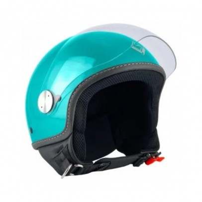 Casca open face (demi-jet) Max Helmets model DJ06 LS 7.9 (FLS) - Verde Portovenere lucios (03V) – 100% MADE IN ITALY