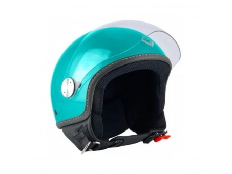 Casca open face (demi-jet) Max Helmets model DJ06 LS 7.9 (FLS) - Verde Portovenere lucios (03V) – 100% MADE IN ITALY