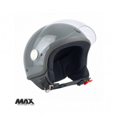 Casca open face (demi-jet) Max Helmets model DJ06 LS 7.9 (FLS) - Gri lucios (GFLN) – 100% MADE IN ITALY