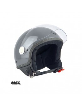 Casca open face (demi-jet) Max Helmets model DJ06 LS 7.9 (FLS) - Gri mat (GTS) – 100% MADE IN ITALY