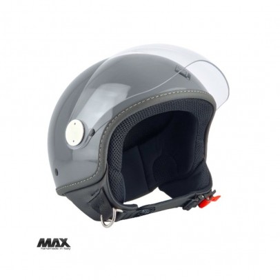 Casca open face (demi-jet) Max Helmets model DJ06 LS 7.9 (FLS) - Gri mat (GTS) – 100% MADE IN ITALY