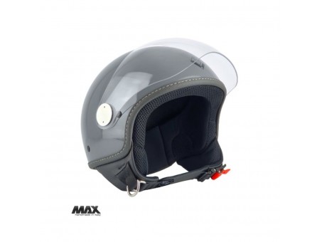 Casca open face (demi-jet) Max Helmets model DJ06 LS 7.9 (FLS) - Gri mat (GTS) – 100% MADE IN ITALY