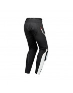 Pantaloni moto barbati piele Racing Ixon vara model Vortex 3 MS - Negru/Alb