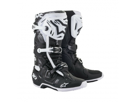 Cizme cross-enduro Alpinestars TECH 10 BOOT  - Negru/Alb