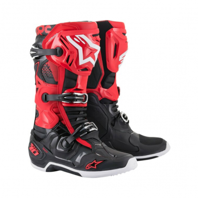 Cizme cross-enduro Alpinestars TECH 10 BOOT  - Rosu/Negru