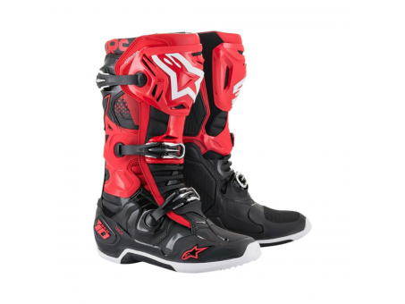 Cizme cross-enduro Alpinestars TECH 10 BOOT  - Rosu/Negru