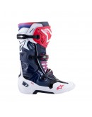 Cizme cross-enduro Alpinestars TECH 10 SUPERVENTED BOOT - Albastru/Alb/Rosu