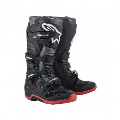 Cizme cross-enduro ALPINESTARS TECH 7 BOOT - Negru/Gri/Rosu