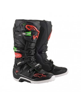 Cizme cross-enduro ALPINESTARS TECH 7 BOOT - Negru/Rosu/Verde