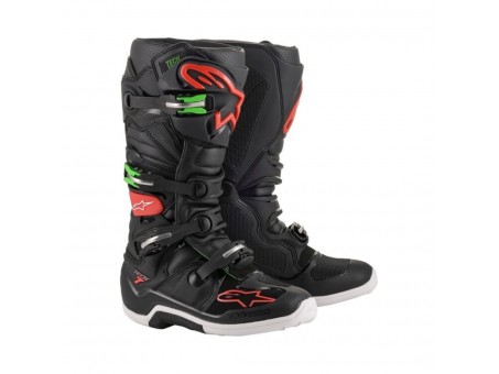 Cizme cross-enduro ALPINESTARS TECH 7 BOOT - Negru/Rosu/Verde