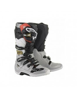 Cizme cross-enduro ALPINESTARS TECH 7 BOOT - Alb/Negru/Argintiu