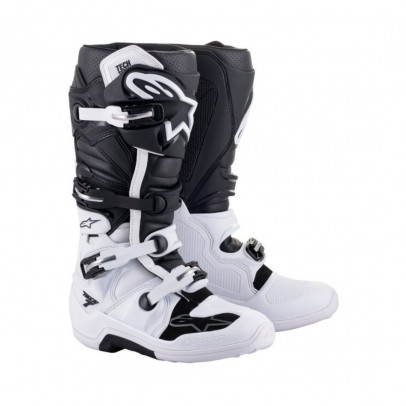 Cizme cross-enduro ALPINESTARS TECH 7 BOOT - Negru/Alb