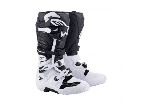 Cizme cross-enduro ALPINESTARS TECH 7 BOOT - Negru/Alb