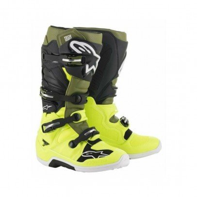 Cizme cross-enduro ALPINESTARS TECH 7 BOOT - Negru/Galben