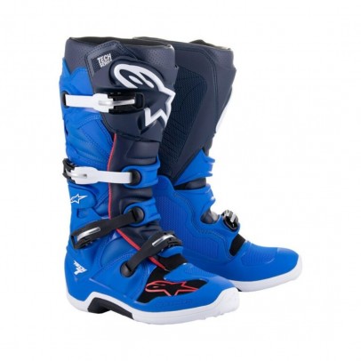 Cizme cross-enduro ALPINESTARS TECH 7 BOOT - Albastru inchis/Albastru deschis