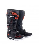 Cizme cross-enduro Alpinestars TECH 7 ENDURO  - Negru/Rosu fluo