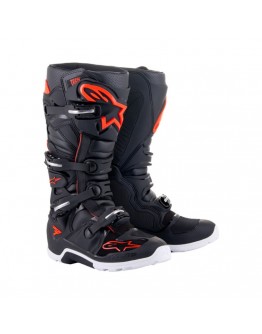 Cizme cross-enduro Alpinestars TECH 7 ENDURO  - Negru/Rosu fluo