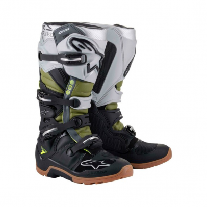 Cizme cross-enduro Alpinestars TECH 7 ENDURO - Negru/Argintiu/Verde