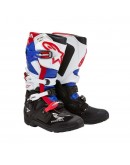 Cizme cross-enduro Alpinestars HONDA TECH 7 ENDURO DRYSTAR -Negru/Alb/Albastru/Rosu