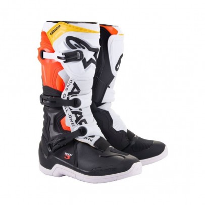 Cizme cross-enduro ALPINESTARS TECH 3 BOOT - Negru/Alb/Galben/Rosu