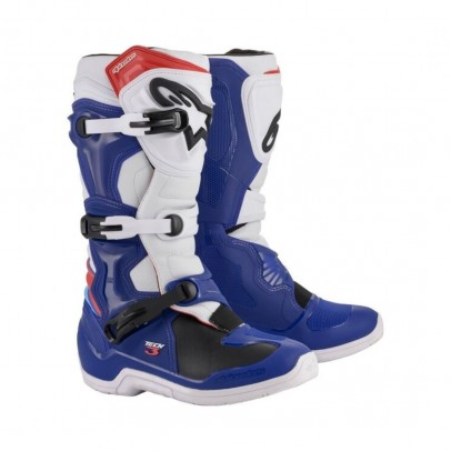 Cizme cross-enduro ALPINESTARS TECH 3 BOOT - Negru/Alb/Albastru