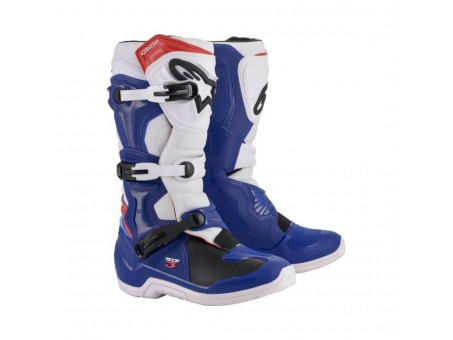 Cizme cross-enduro ALPINESTARS TECH 3 BOOT - Negru/Alb/Albastru