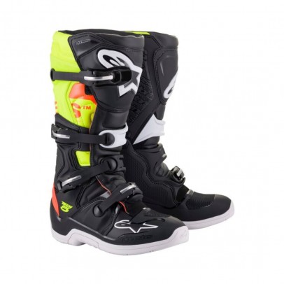 Cizme cross-enduro ALPINESTARS TECH 5 BOOT - Negru/Galben fluo