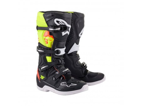 Cizme cross-enduro ALPINESTARS TECH 5 BOOT - Negru/Galben fluo