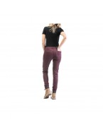 Blugi (jeans) moto femei Ixon model Vicky - Burgundy (visiniu) (Cordura® Denim)